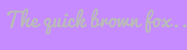 Image with Font Color BABABA and Background Color C68CFF